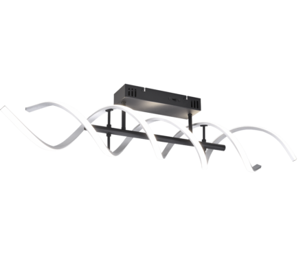 Φωτιστικό Οροφής Trio Lighting SEQUENCE , 41W · 5000lm, 2300+3000+4000K Βουρτσισμένο Αλουμίνιο Αλουμίνιο, Step Dimmable, Χρώματα Ρυθμιζόμενα στο Φωτιστικό - 641810205