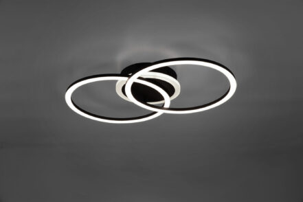 Φωτιστικό Οροφής Reality LED 25W  Μαύρο Ματ Μεταλλικό Step Dimmable 2600lm 3000K  R62783132