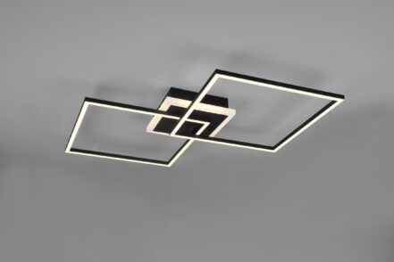 Φωτιστικό Οροφής Reality  LED 29W Μαύρο Ματ Μεταλλικό Τηλεχειριζόμενο  Dimmable 3250lm  RGB+3000K - R62843132