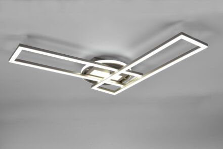 Φωτιστικό Οροφής Reality TWISTER , 30W · 4500lm, 2700 - 6000K Νίκελ Ματ Μεταλλικό, Περιστρεφόμενο, Tηλεχειριζόμενο, Step dimmable- R67183107