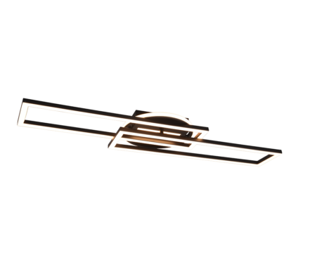 Φωτιστικό Οροφής Reality TWISTER 30W 4500lm 2700 - 6000K Μαύρο Ματ Μεταλλικό Τηλεχειριζόμενο Περιστρεφόμενο Step dimmable - R67183132