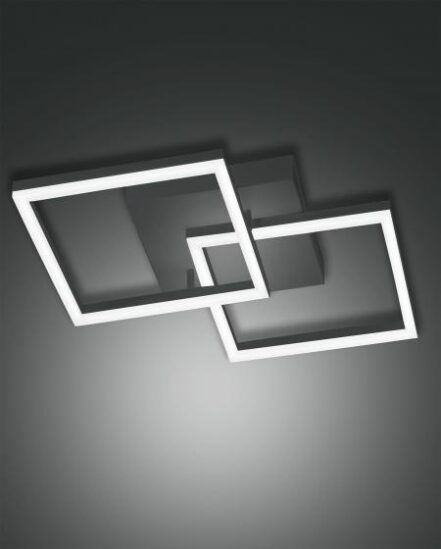 Φωτιστικό Οροφής  Fabas Luce Bard LED 39W  Ανθρακί Dimmable  3880lm Θερμό 3000K - 3394-22-282