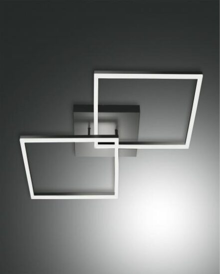 Φωτιστικό Οροφής  Fabas Luce Bard LED 52W  Ανθρακί Dimmable  5180lm Θερμό 3000K - 3394-65-282