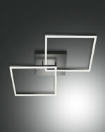 Φωτιστικό Οροφής  Fabas Luce Bard LED 52W  Ανθρακί Dimmable  5400lm Φυσικό - 3394-66-282