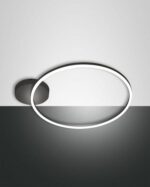 Φωτιστικό Οροφής  Fabas Luce Giotto LED 36W  Μαύρο Dimmable  3780lm Θερμό 3000K - 3508-61-101