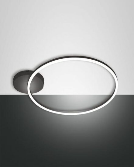 Φωτιστικό Οροφής  Fabas Luce Giotto LED 36W  Μαύρο Dimmable  3780lm Θερμό 3000K - 3508-61-101